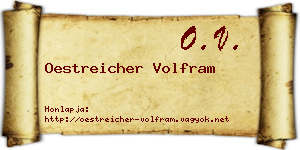 Oestreicher Volfram névjegykártya